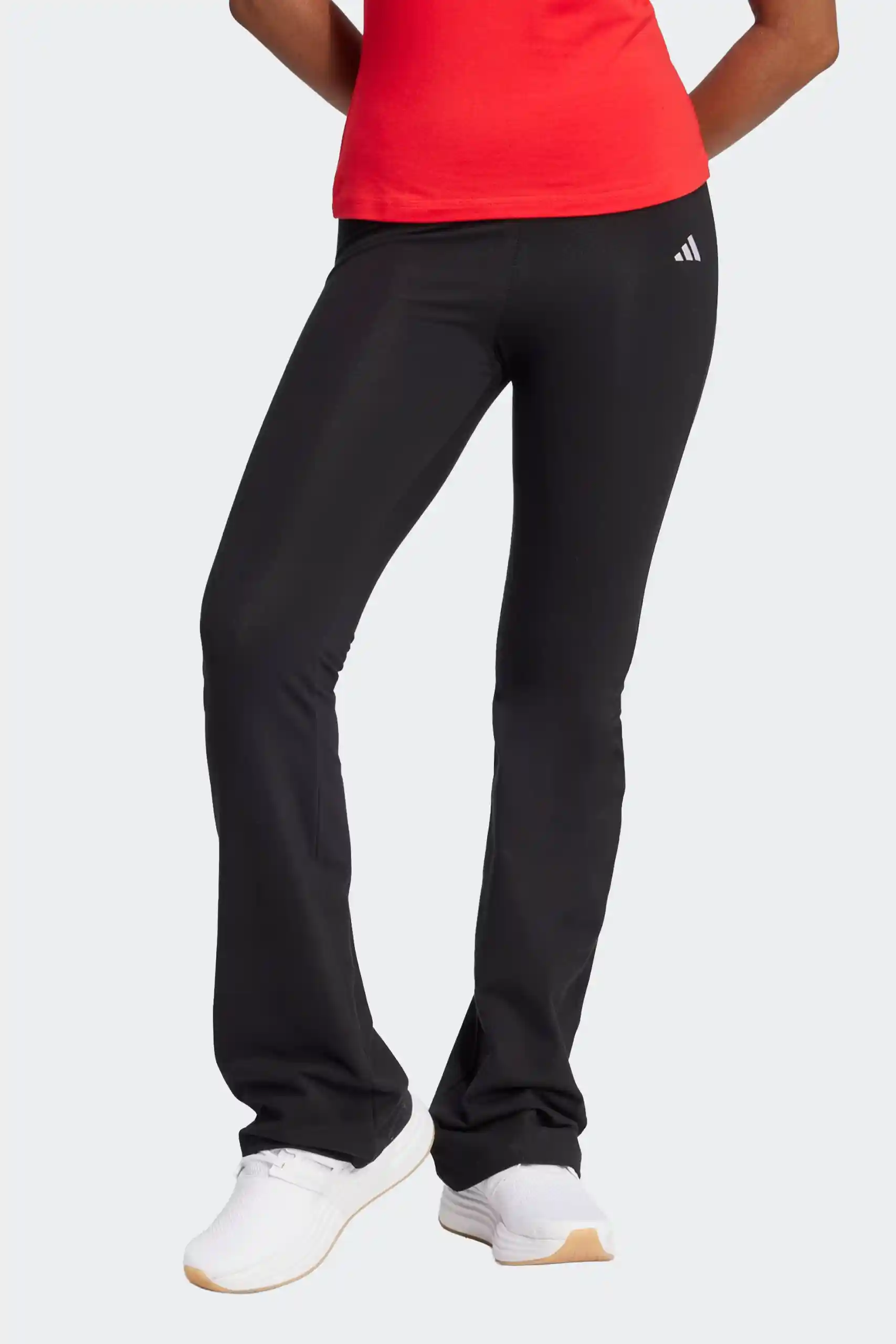 Adidas-Flared-Leggings-Women-High-Rise-Cotton- Stretch-Tights