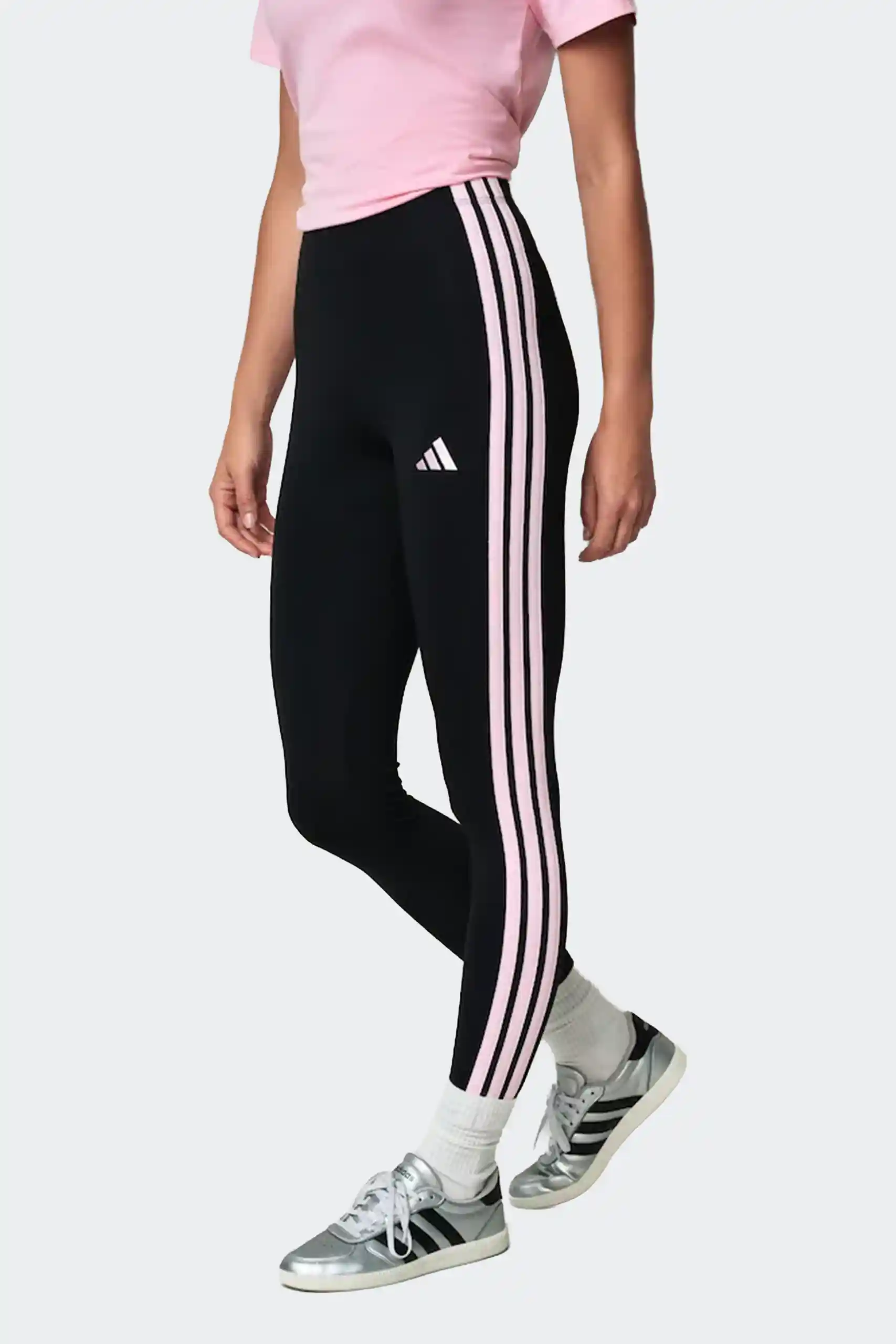 adidas womens essentials 3-stripes cotton leggings telo.pk