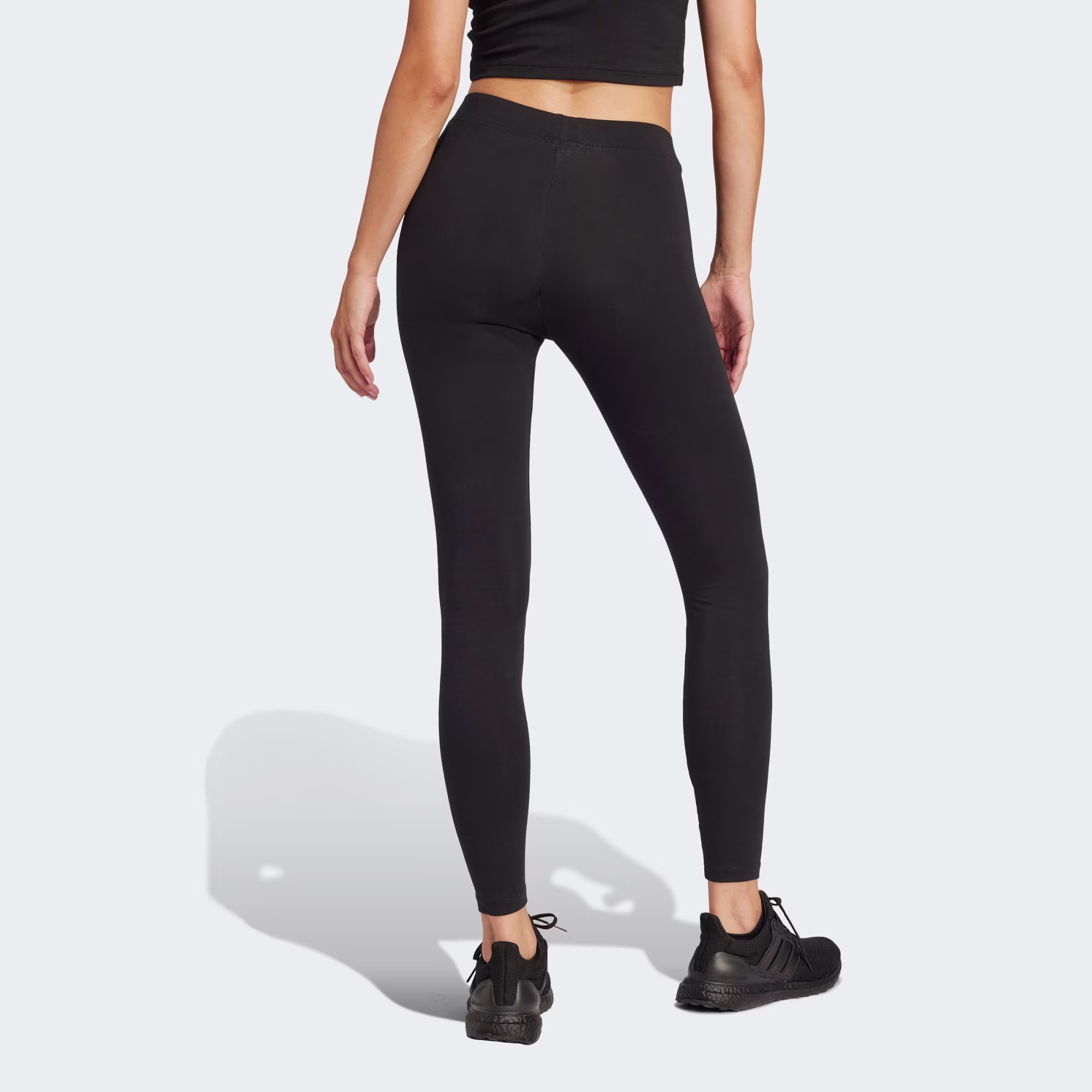 adidas essentials linear cotton leggings black