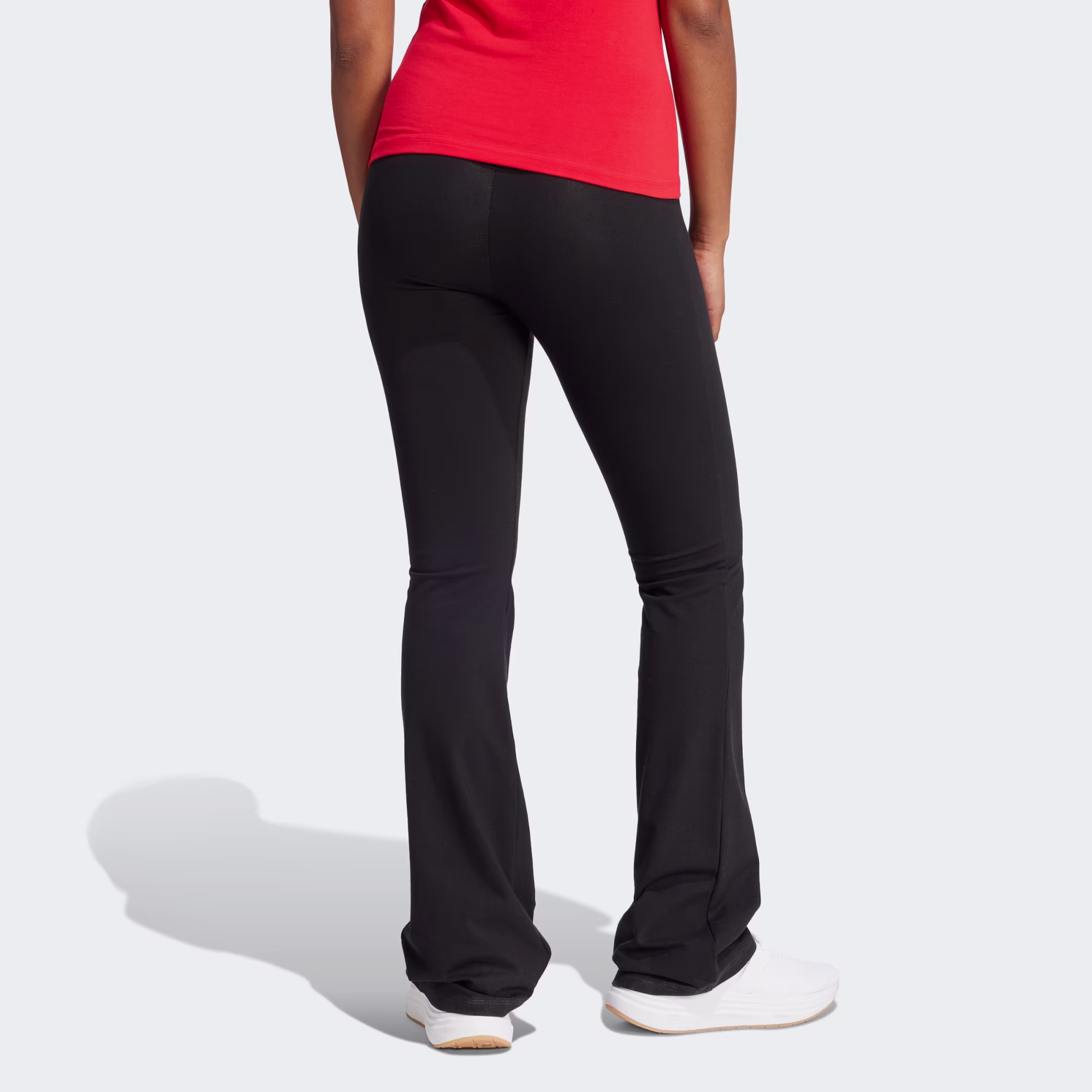 essentials small logo flared leggings black by telo.pk