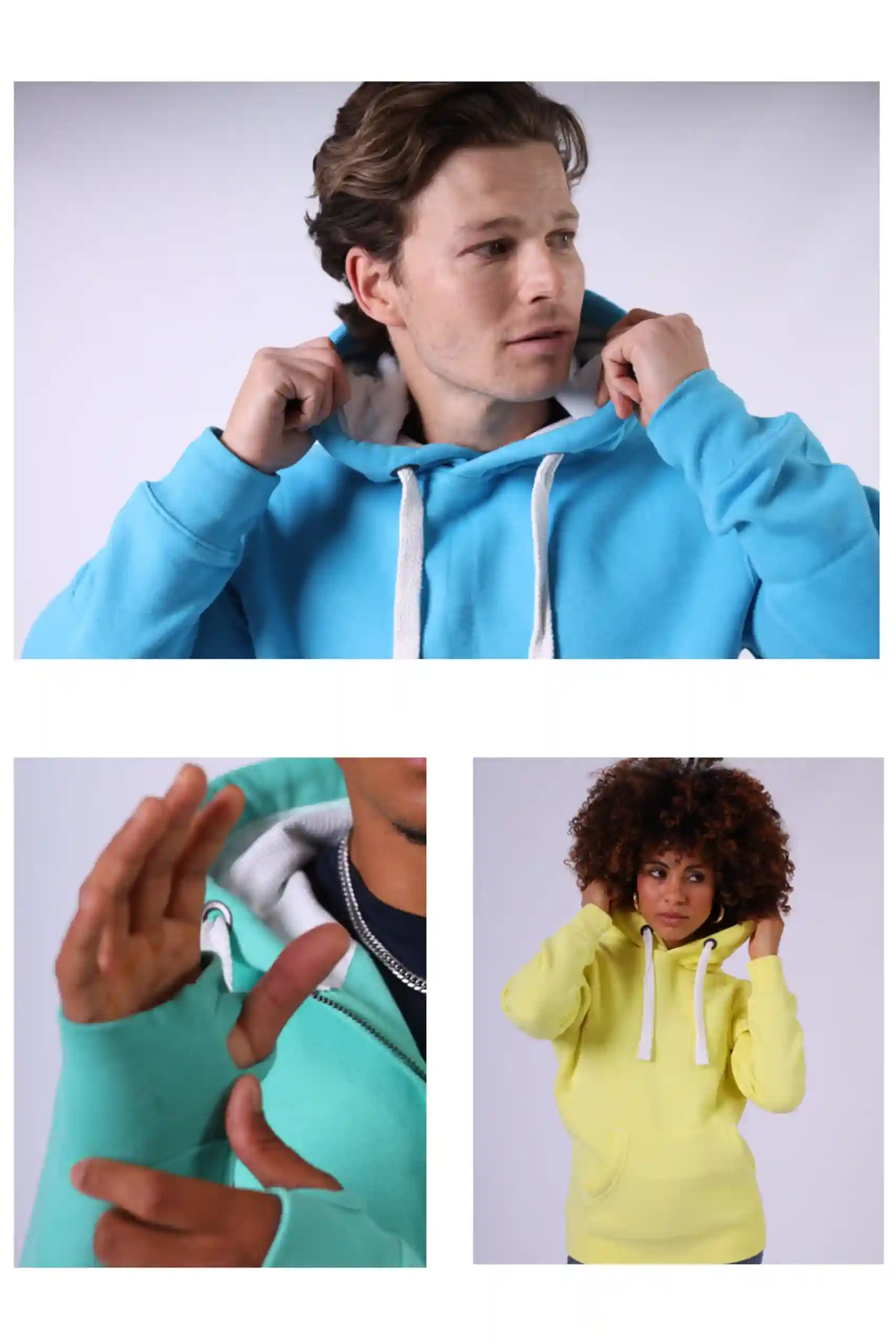 Unisex Cottonridge Hoodie with Thumb Hole – Soft & Comfortable Fit