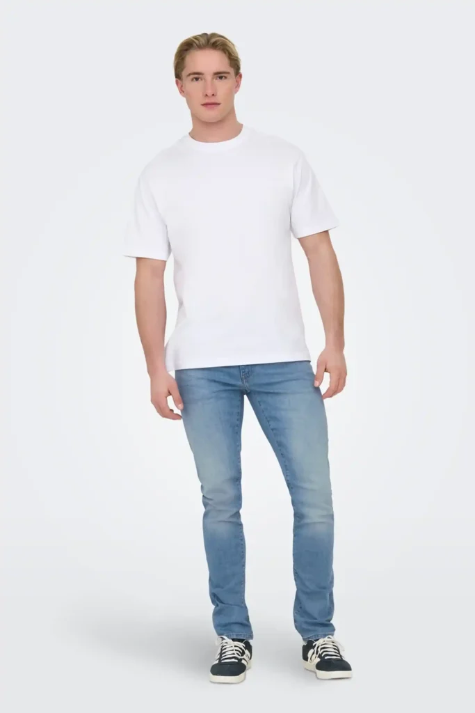 Only Sons Men’s Blue Slim Fit Jeans