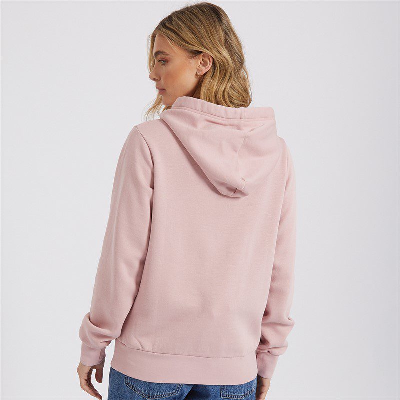 Women’s Lerenna oversized hoodie in light pink made from soft brushback fleece with a relaxed fit