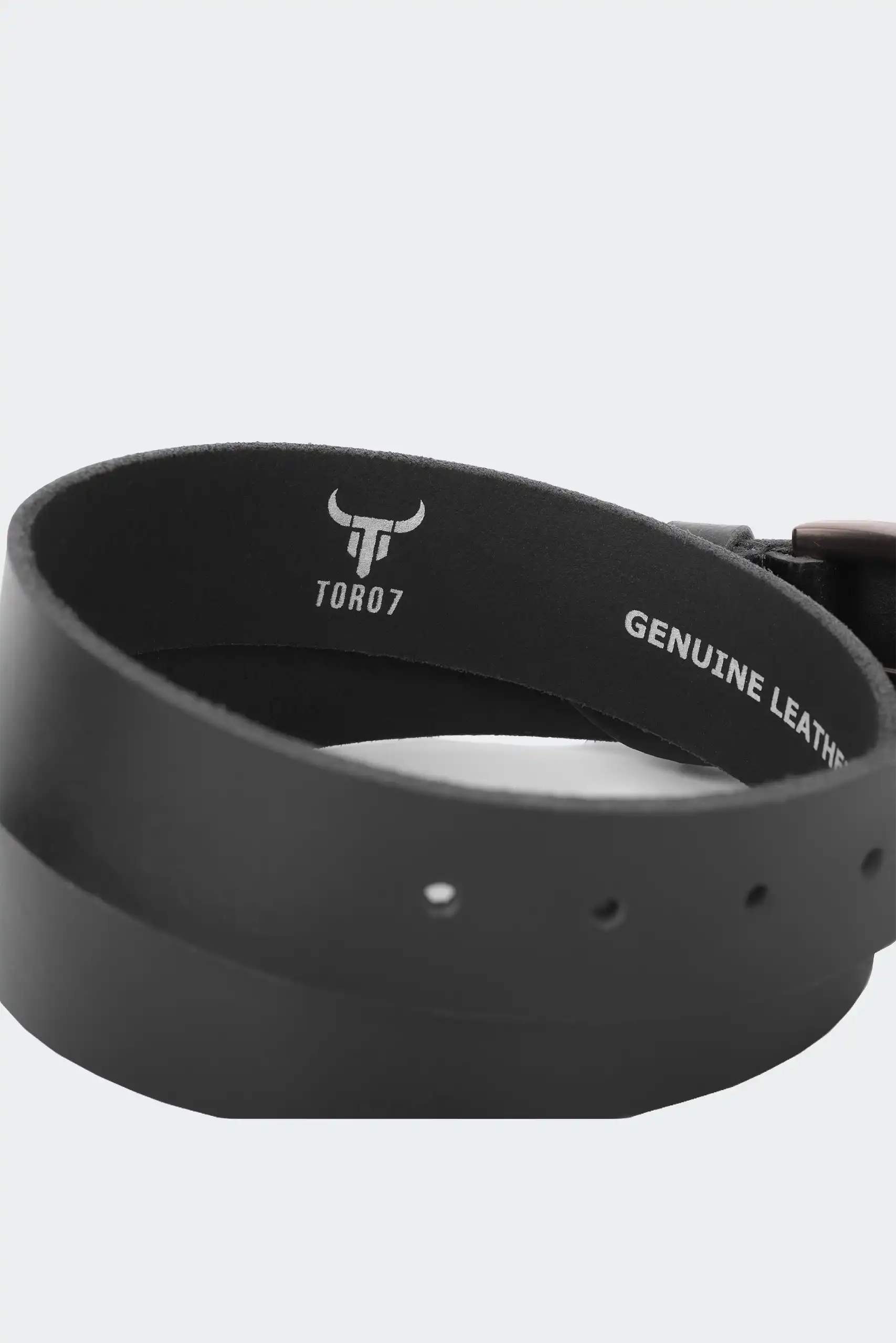 Premium tan black full-grain leather belt for men with alloy buckle