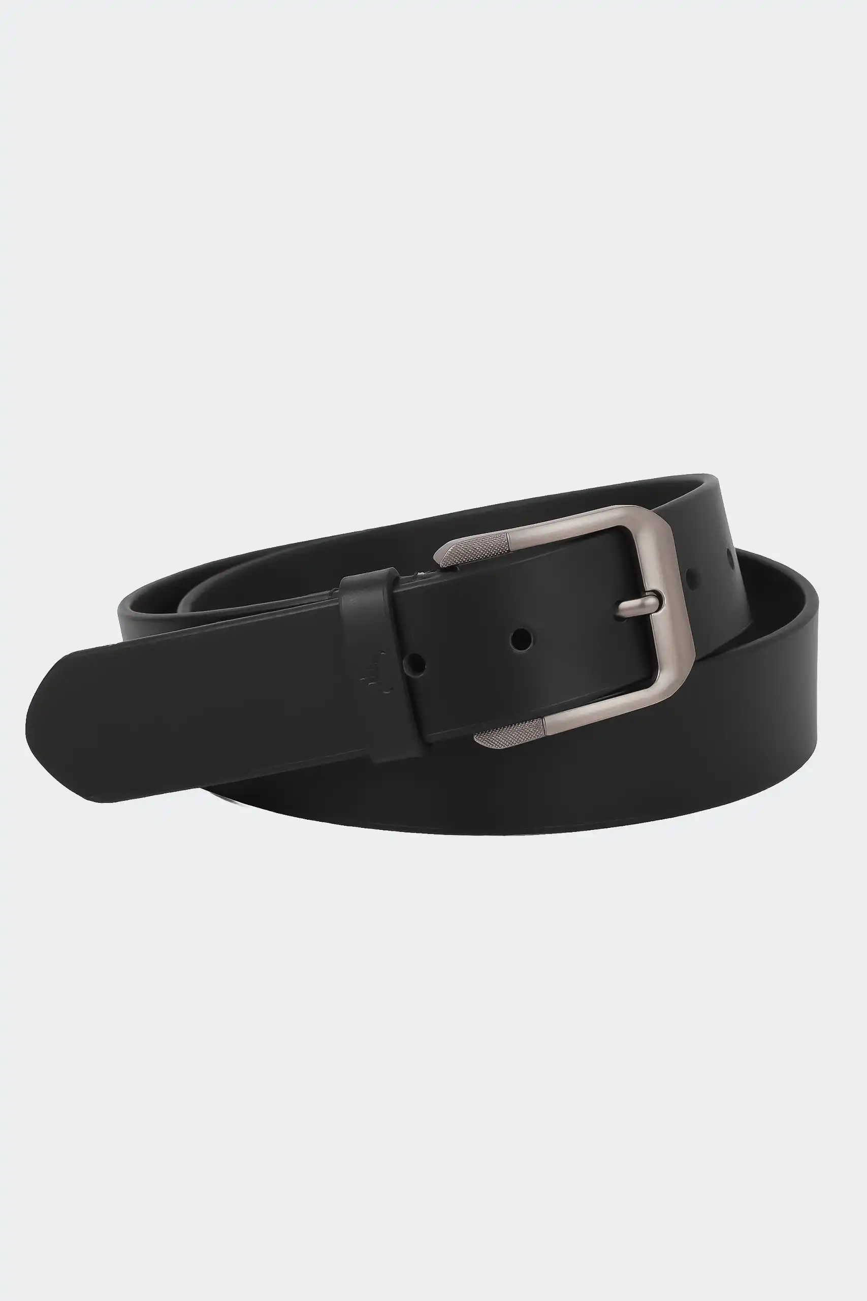 Premium 35mm black full-grain leather belt for men with alloy buckle