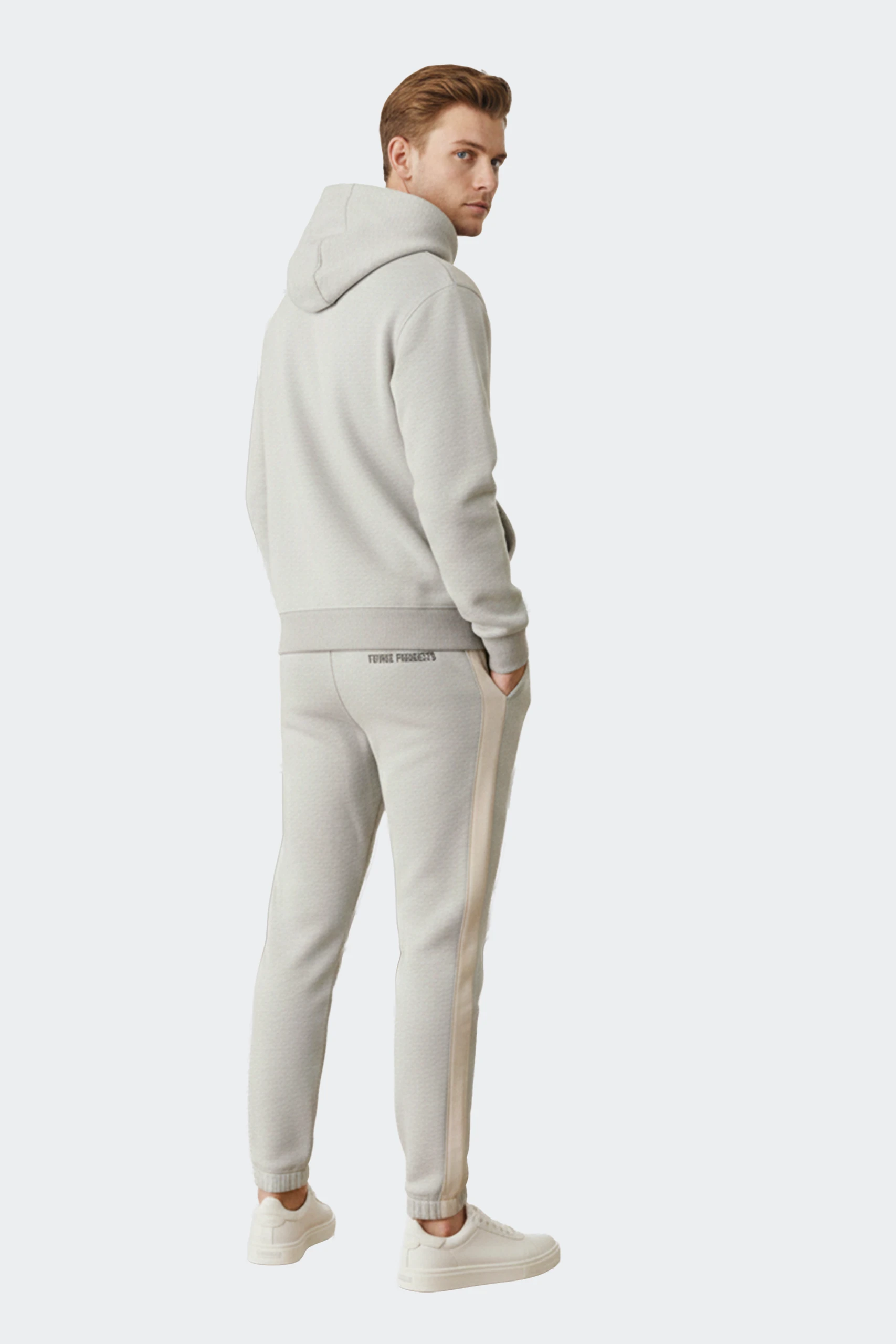 Premium tri-color hoodie and jogger set for men